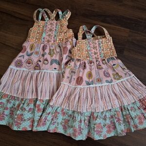 Precious Matching Matilda Jane Sister Dresses, Sz 4 & 6